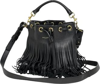 Saint Laurent Pre-owned Bucket Bags, female, Black, Size: ONE SIZE Pre-owned Bucket Bag