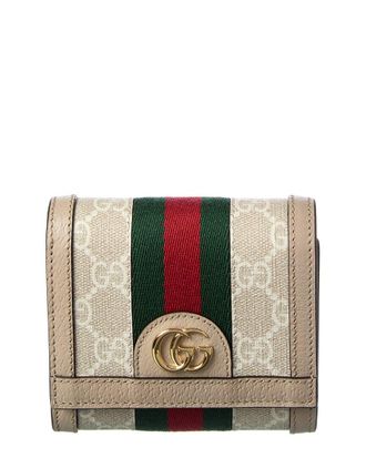 Gucci Ophidia Gg Supreme Canvas & Leather Coin Purse