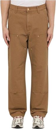 Carhartt Work in Progress Double Knee Werkbroek - Heren - Regular Fit Jeans - Bruin - W33 - Jeans