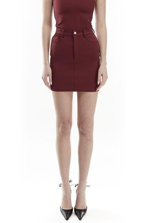 Mother of All Kathrine mini skirt in Burgundy at Nordstrom, Size Medium Eu
