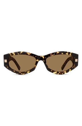 Givenchy GVDAY 54mm Square Sunglasses in Col/hrn/brn at Nordstrom