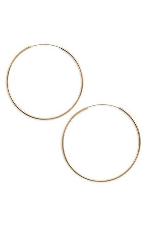 Argento Vivo Argento Vivo Extra Large Endless Hoop Earrings in Gold at Nordstrom