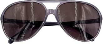 Chanel Pre-owned Acetate Zonnebril - Dames - Vintage Accessoires - Paars - ONE Size - Vintage
