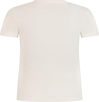 Diesel Womens T-Shirt Short-Sleeve White Cotton T-Shirts & Jerseys