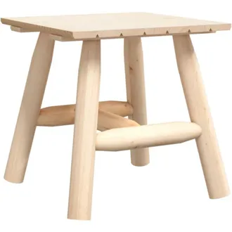vidaXL Vidaxl - Mesa Auxiliar Madera Maciza Abeto 49x49x50 Cm