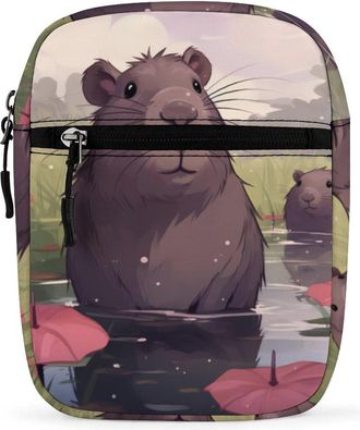 Generic Cute Guinea Piggys Crossbody Bag Adjustable Satchel Cute Shoulder Bag Lightweight Sling Bags