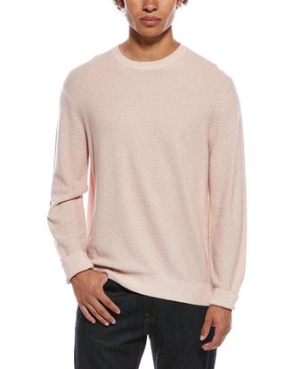 Vince Geo Jacquard Wool & Cashmere Crewneck Sweatshirt