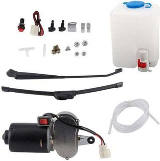 Gabrielle Accesorios Para Autom&oacute;viles: Dep&oacute;sito De Lavaparabrisas, Kit De Limpiaparabrisas El&eacute;ctrico, Brazo De Motor Y Manguera De Pulverizaci&oacute;n Para Utv Y Atv