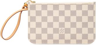 Louis Vuitton 2017 Damier Azur Neverfull PM pouch - Bianco