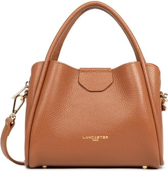 Lancaster Ida Double Small Handbag - Dames - Handtassen - Bruin - ONE Size - Leer - Tassen