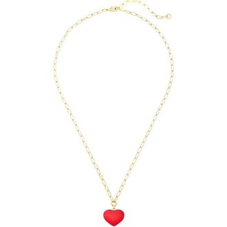 Machete Jewelry Mini Heart Pendant Necklace in Ruby at Nordstrom