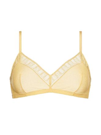 Eres M&eacute;moire lace triangle bra - Yellow