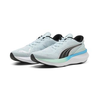 Puma Laufschuh PUMA SCEND PRO 2, Damen, Gr. 42,5, silber (sea glass, puma schwarz, puma silber, mint melt, speed blau), Textil, Schuhe Laufschuh