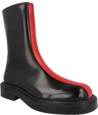 Ferragamo Contrasting Insert Leather Ankle Boot in Black at Nordstrom Rack, Size 9.5