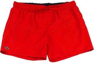 Lacoste Heren Boxer Zwemkleding met Zakken - Heren - Strandmode - Blauw - XL - Polyester - Badmode