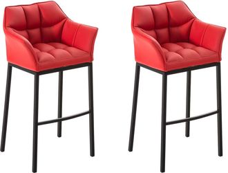 Clp Clp - Set De 2 Taburetes Damaso Rojo Negro