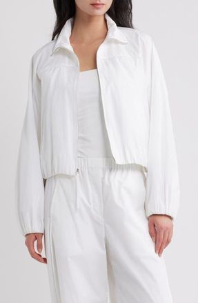Theory Cotton Blend Soft Shell Jacket in White at Nordstrom, Size X-Small