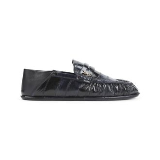 Saint Laurent Navy Blue Solid Le Loafer