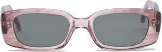 Our Legacy Roze Zonnebril Groene Lenzen Handgemaakt - Heren - Zonnebrillen - Roze - ONE Size - Accessoires