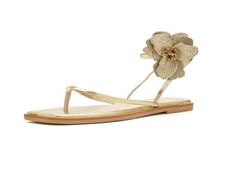 Free People Mismatch Magnolia Sandals Womens Sandals Gold : EU 37.5 (US Womens 7.5) M, Leather