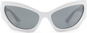 Versace White Medusa Shield Sunglasses - Womens - Acetate/Acrylic