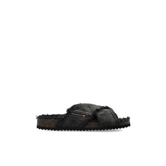 Diesel Sliders, male, Black, Size: 13 US D-Woodstock Slides