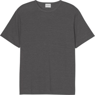 Closed Grijze Peper Linnen T-shirt Regular Fit - Heren - T-shirts - Grijs - S - Linnen - Tops
