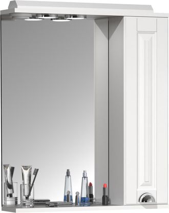 ebuy24 Armario De Ba&ntilde;o Vcm Atemporal Dimensiones Aprox. Al. 71 X An. 60 X P. 14 Cm Espacio De Almacenamiento Suficiente Armario De Espejo En Estilo Country -