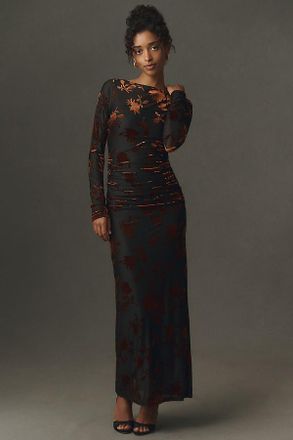 Significant Other Edina Velvet Burnout Maxi Dress