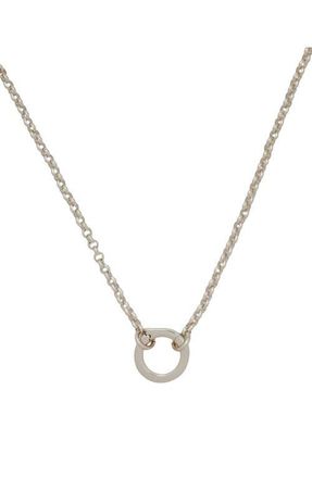 Made by Mary Rolo Charm Necklace with Link Lock in Silver With Link Lock at Nordstrom