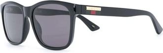 Gucci Zonnebril - Heren - Zonnebrillen - Zwart - 57 MM - Accessoires