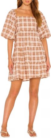 Faithfull The Brand Eryn Mini Dress In Lori Check Print