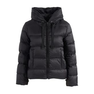 Max Mara Jassen, Dames, Zwart, XS, Polyester, Mtcoceano Puffer Jacket