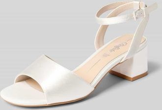 Buffalo Sandalette mit Blockabsatz Modell BEATE in Weiss, Gr&ouml;&szlig;e 36