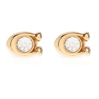 Coach Messing Oorbellen - Dames - Oorbellen - Geel - ONE Size - Accessoires