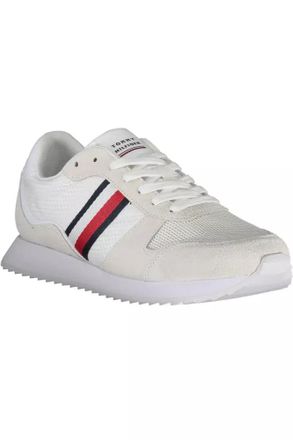 Tommy Hilfiger Logo-Striped Sneaker - White