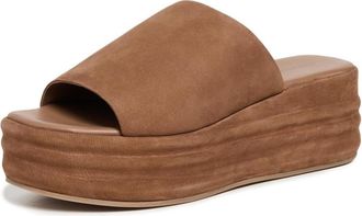 Free People Womens Harbor Platform Sandals, Tan