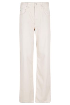 Isabel Marant Ecru Jenny GZ Five-Pocket Straight Lyocell-Blend Jeans