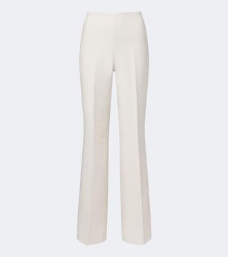 Roland Mouret Cr&ecirc;pe wide-leg pants