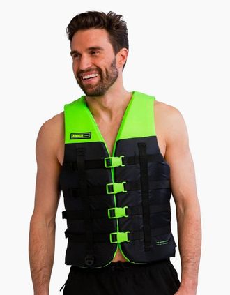 Jobe Mens Jobe 4 Buckle Vest Life Vest - Green - Size: 40/42/Regular