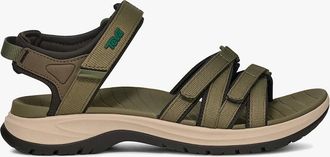 Teva Womens Teva TIRRA SPORT Womens Cross Strap Sandals Burnt Olive - Green - Size: 4