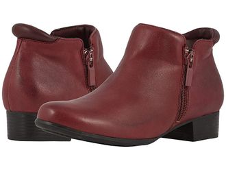Trotters Major Womens Boots Dark Red : 6.5 WW (EE), Leather