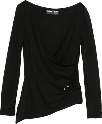 La Petite Robe Di Chiara Boni asymmetric blouse - Black