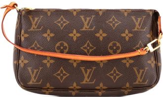 Louis Vuitton Pochette Accessoires Monogram Canvas clutch bag - Bruin