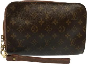 Louis Vuitton Pre-owned Clutches, female, Brown, Size: ONE SIZE Pre-owned Vintage Canvas Clutch