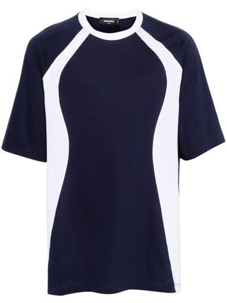 Dsquared2 logo-print cotton T-shirt - men - Cotton - L - Blue