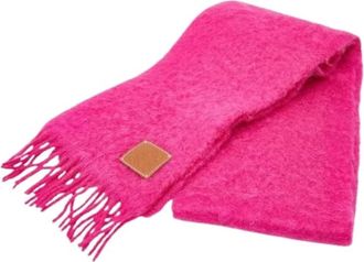 Loewe Pre-owned Scarves, female, Pink, Size: ONE SIZE Pre-owned Stole