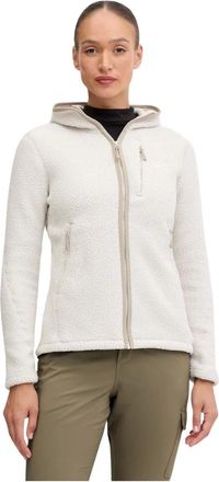 Jack Wolfskin Cradle Mountain Pile Full Zip - Sport - Mujer - Blanco - L
