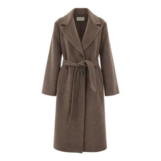 Max Mara Bronte Manteljas - Dames - Mantels - Bruin - Maat: 3XS Wol