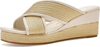 Donald J Pliner Gorgina Womens Wedge Shoes White : 8.5 M, Leather